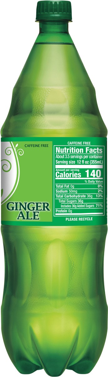 slide 4 of 7, Canada Dry Ginger Ale Soda, 1.25 L bottle, 42.26 fl oz