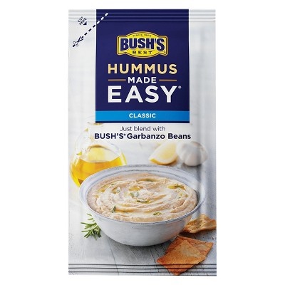 slide 1 of 1, Bush's Best Classic Hummus Made Easy, 6 oz