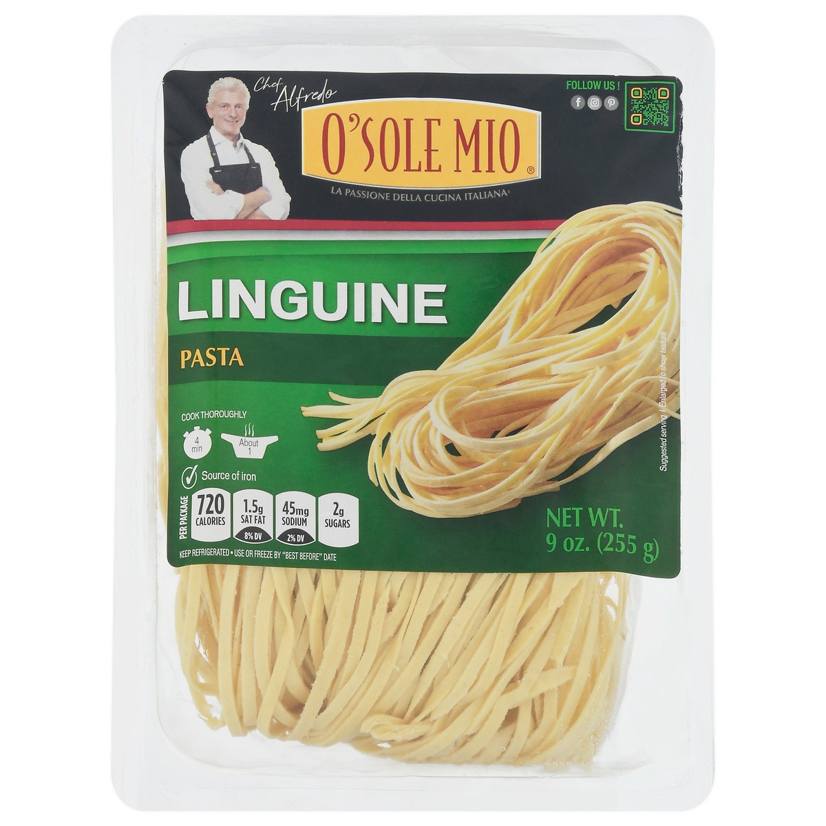 slide 10 of 13, O Sole Mio Linguini - 9 oz, 9 oz