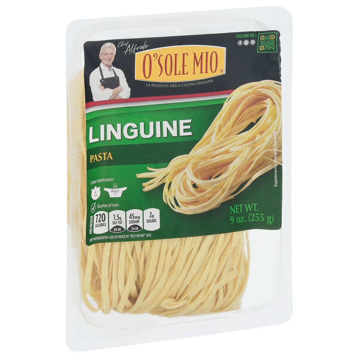 slide 3 of 13, O Sole Mio Linguini - 9 oz, 9 oz