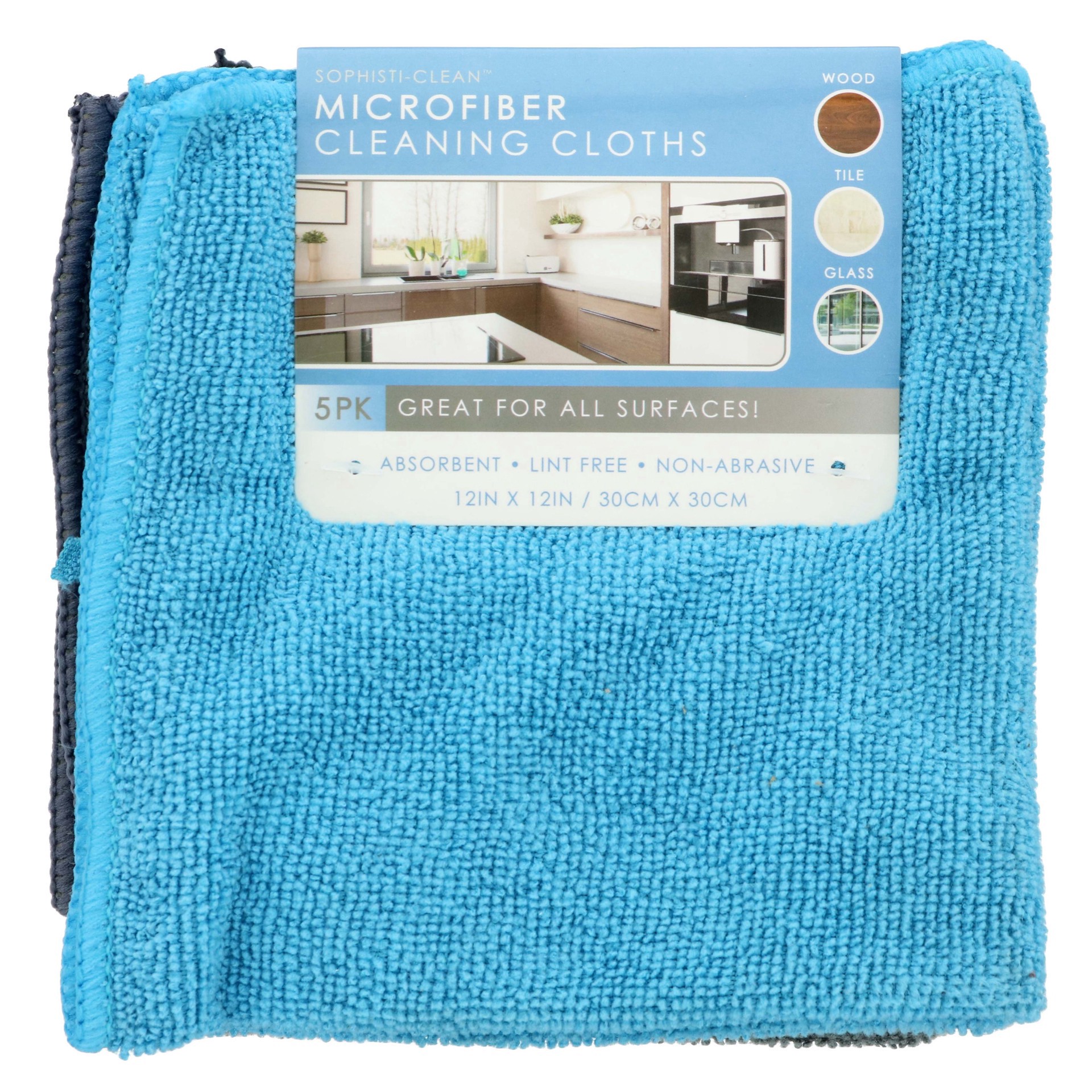 slide 1 of 1, Evriholder Products Microfiber Towels, 5 ct