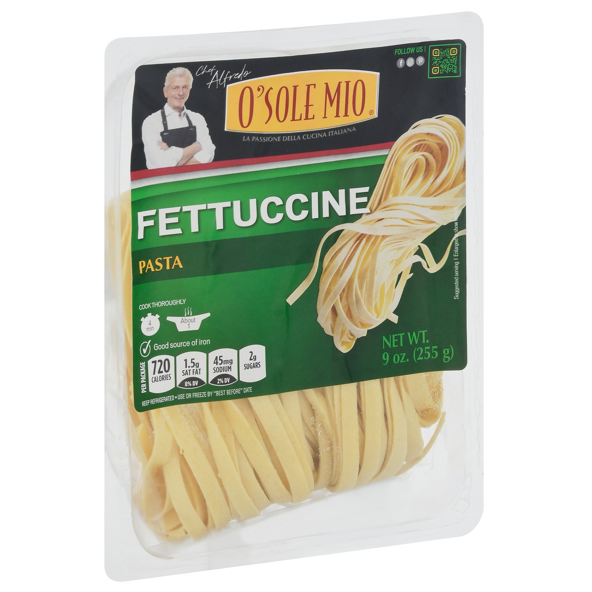 slide 2 of 13, O Sole Mio Fettuchini, 9 oz
