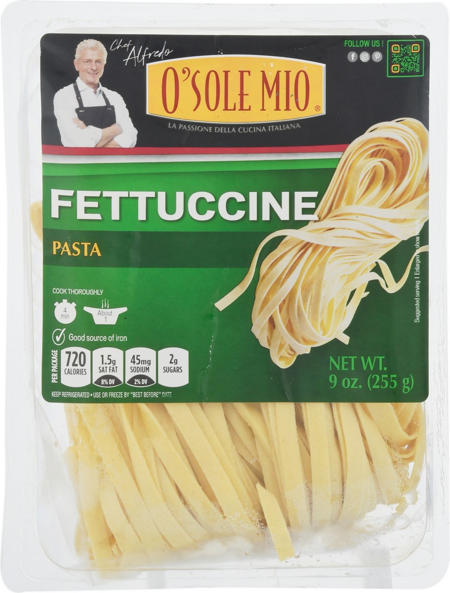 slide 5 of 13, O Sole Mio Fettuchini, 9 oz