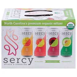 Sercy Spiked & Sparkling Mixed 12 Pack Spiked Sparkling Water 12 - 12 fl oz Cans