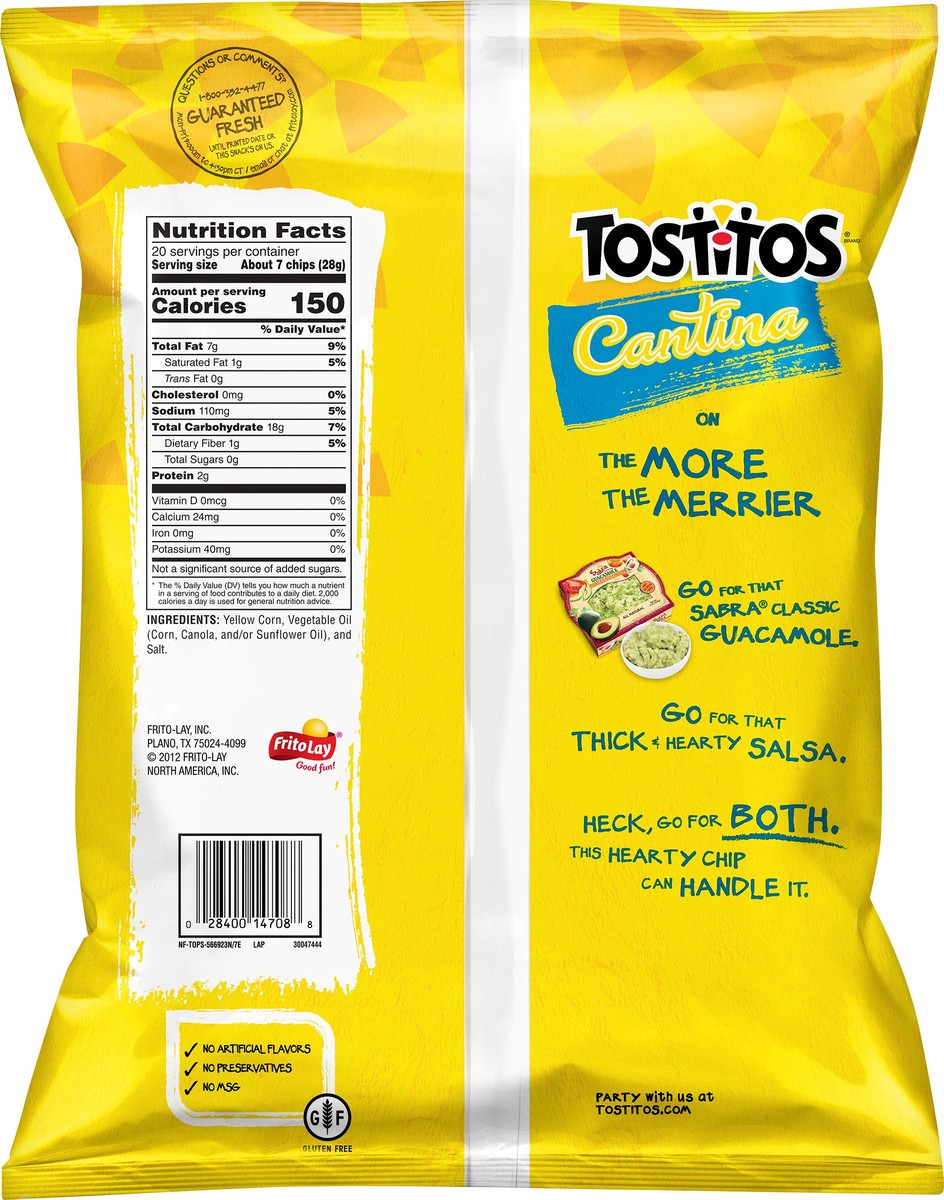 slide 5 of 5, Tostitos Tortilla Chips Traditional 20 Oz, 20 oz