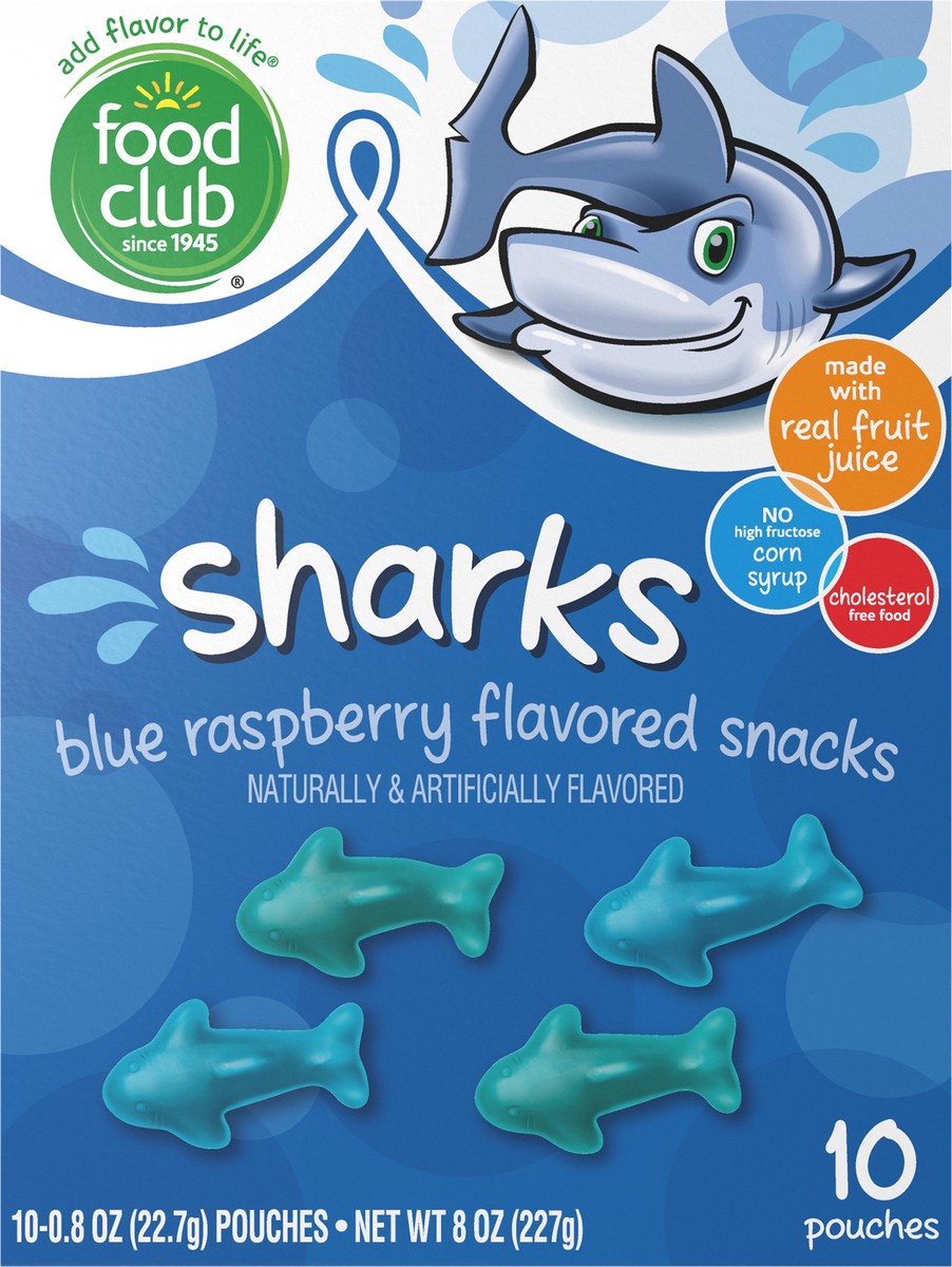 slide 13 of 15, Fclub Frt Snk Shark, 8 oz