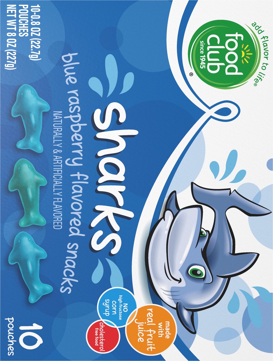 slide 4 of 15, Fclub Frt Snk Shark, 8 oz