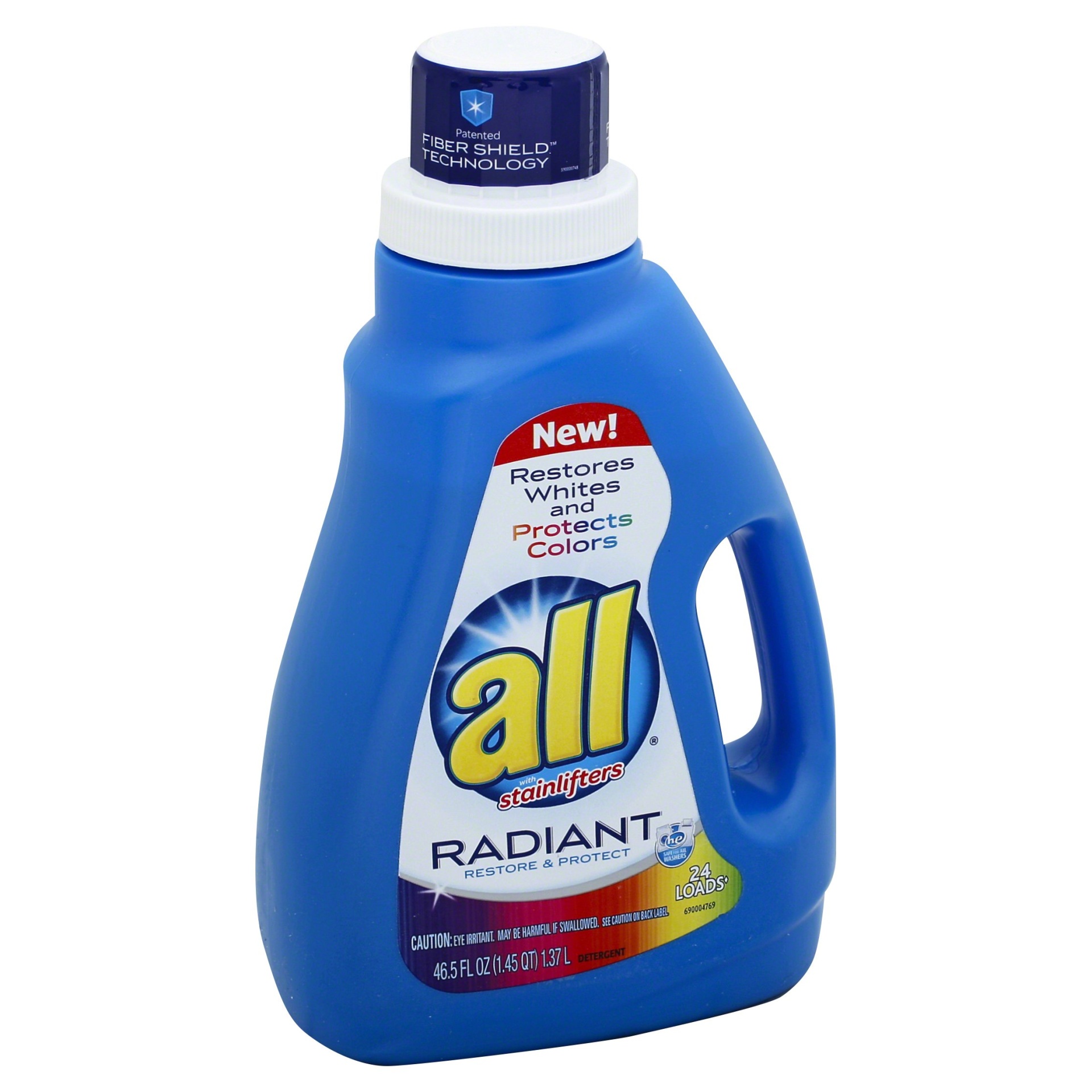 slide 1 of 1, All Radiant Restore & Protect with Stainlifters Laundry Detergent, 46.5 fl oz