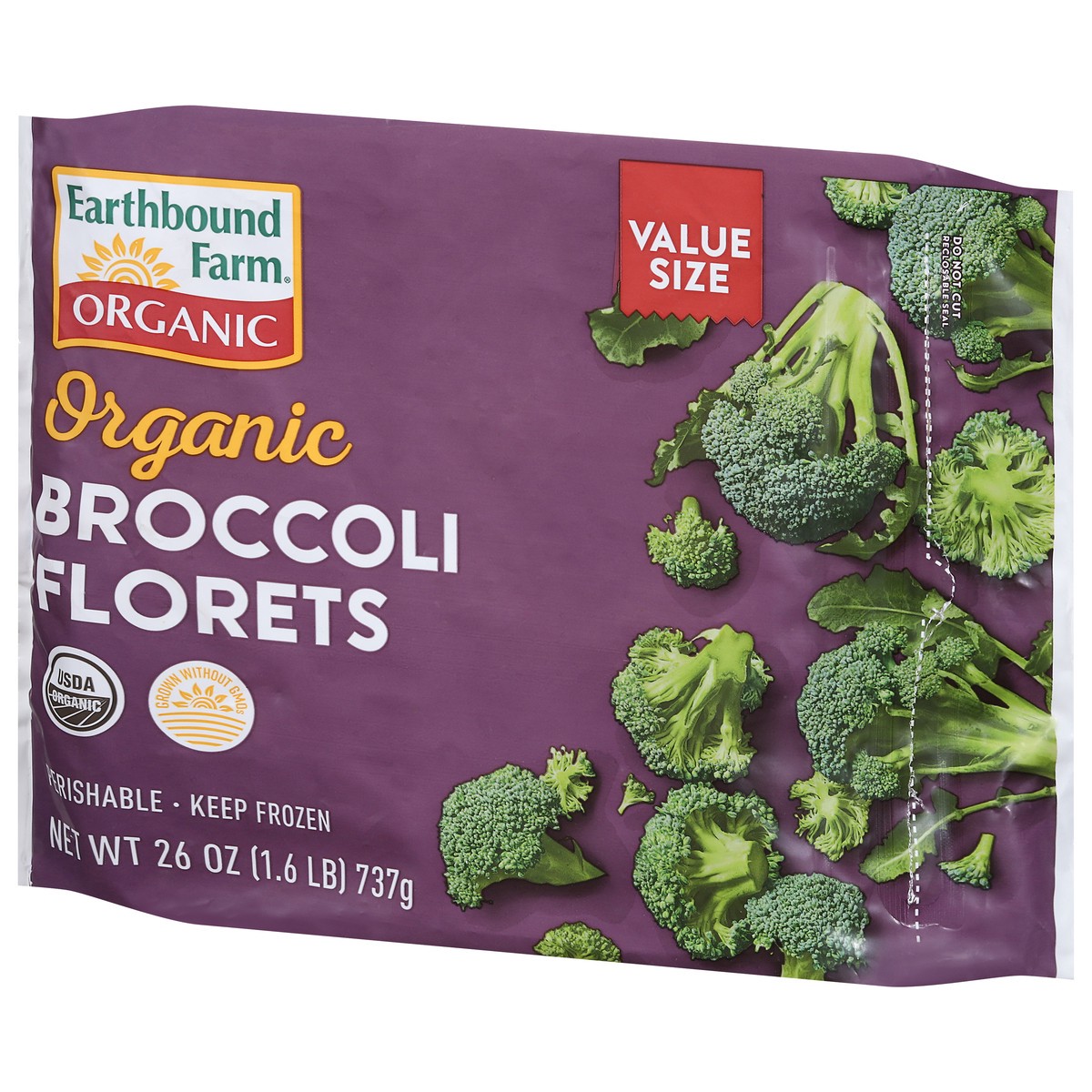 slide 3 of 13, Earthbound Farm Organic Broccoli Florets Value Size 26 oz, 26 oz
