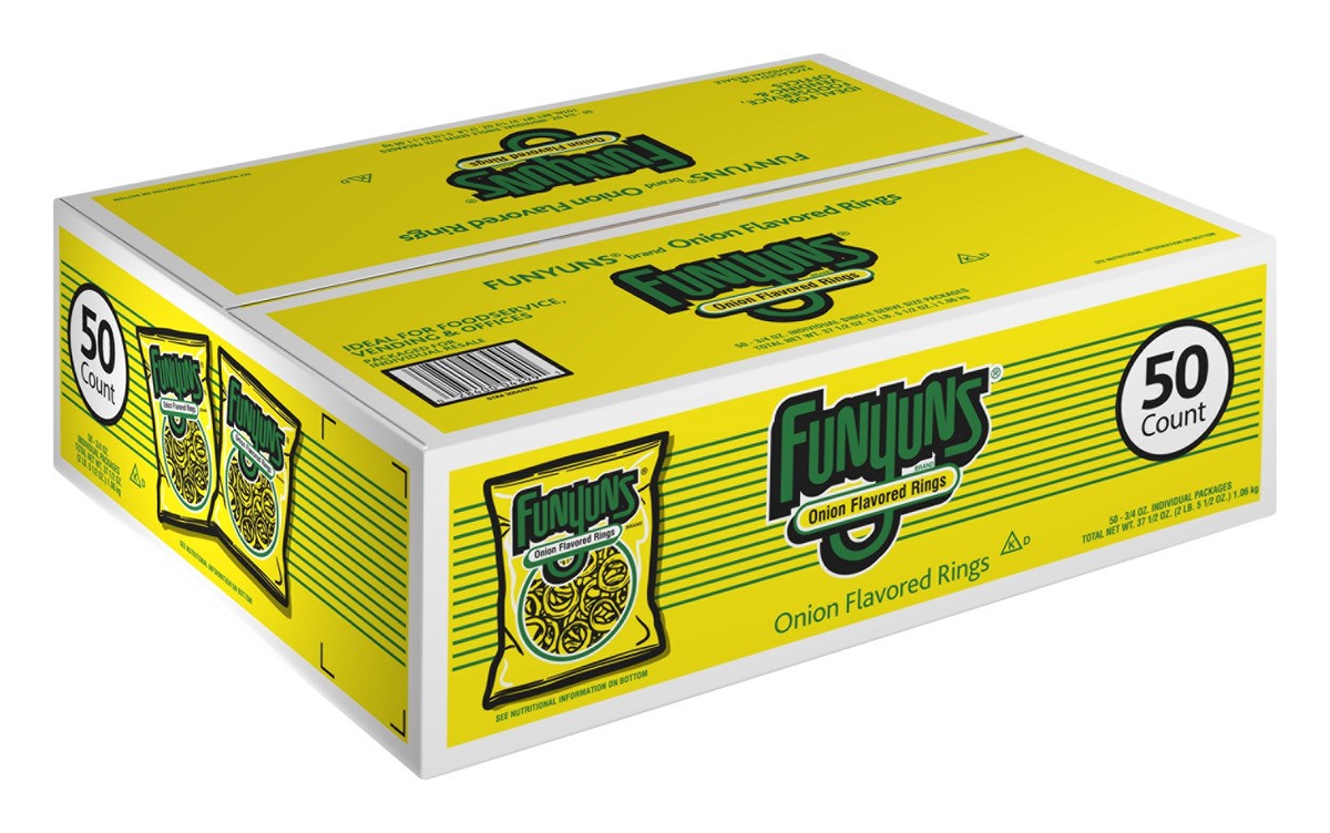 slide 7 of 9, Funyuns Rings, Onion Flavored, 50 ct