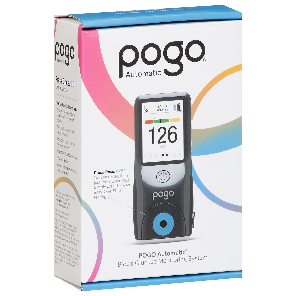 slide 2 of 9, Pogo Automatic Blood Glucose Monitoring System, 1 ct