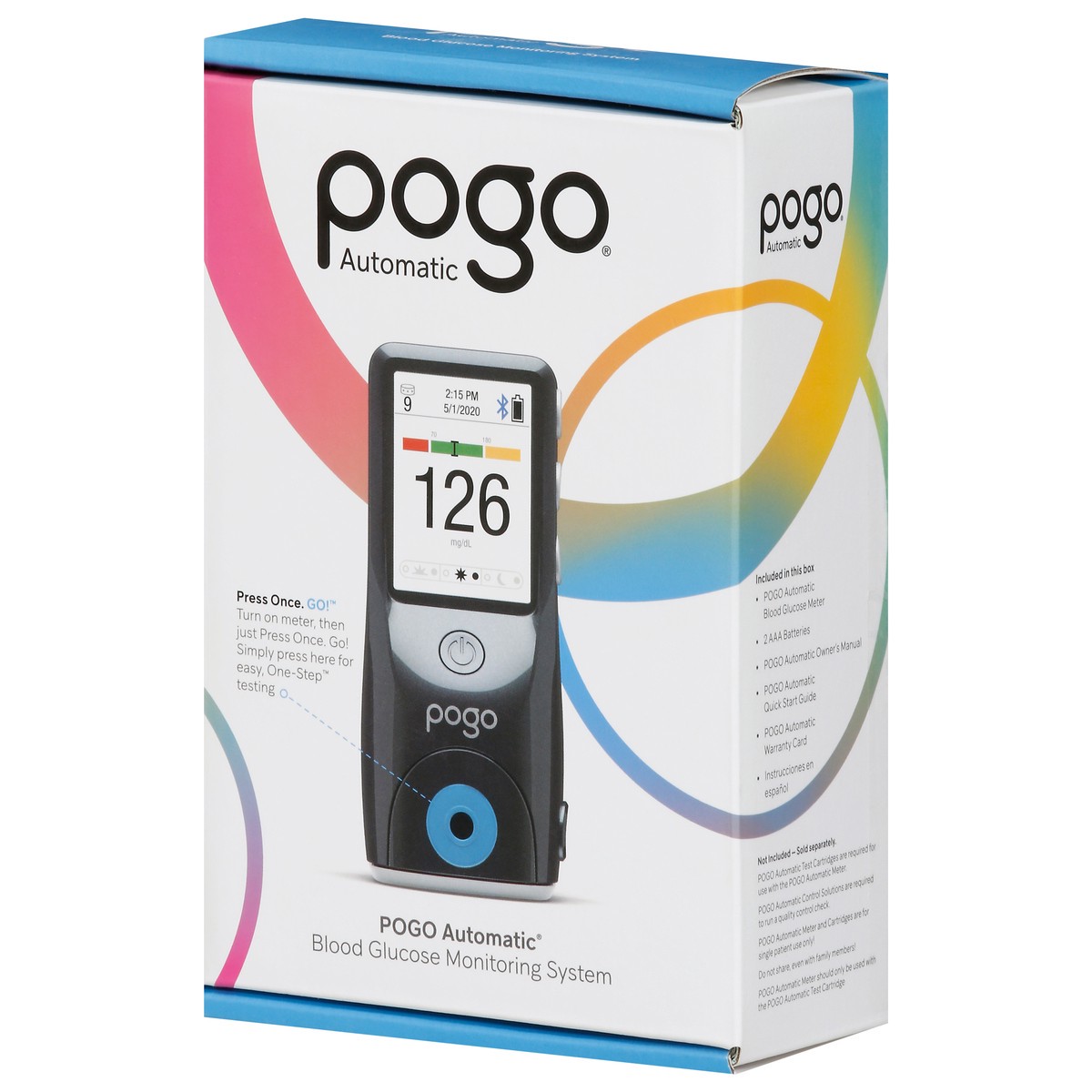 slide 3 of 9, Pogo Automatic Blood Glucose Monitoring System, 1 ct