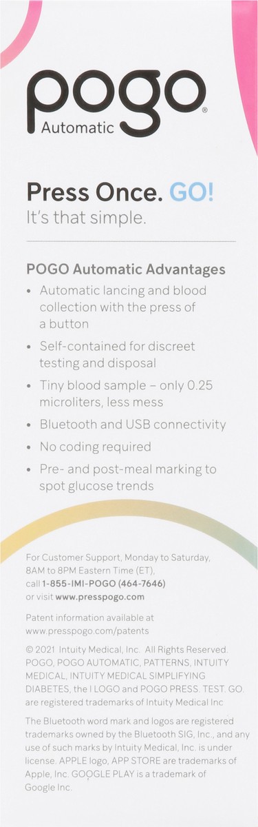 slide 7 of 9, Pogo Automatic Blood Glucose Monitoring System, 1 ct