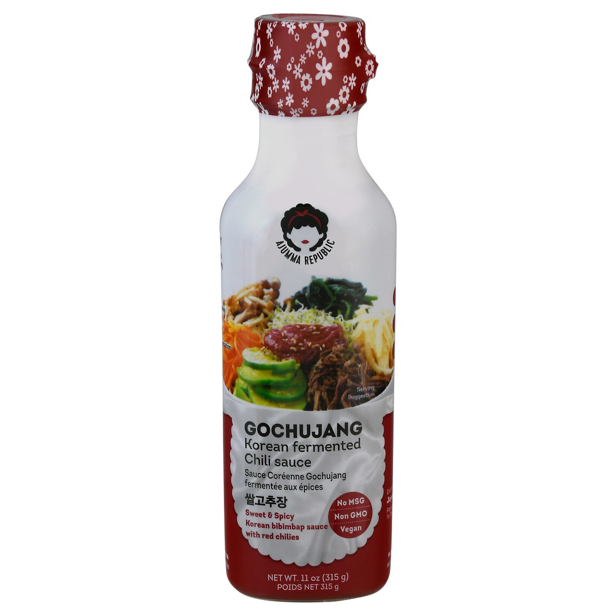 slide 5 of 12, Ajumma Republic Fermented Korean Gochujang Chili Sauce 11 oz, 11 oz