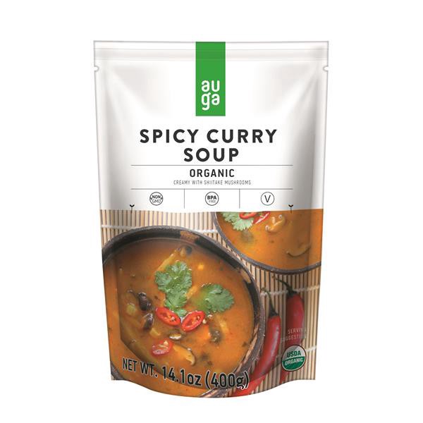 slide 1 of 1, Auga Organic Spicy Curry Soup, 14.1 Oz., 1 ct