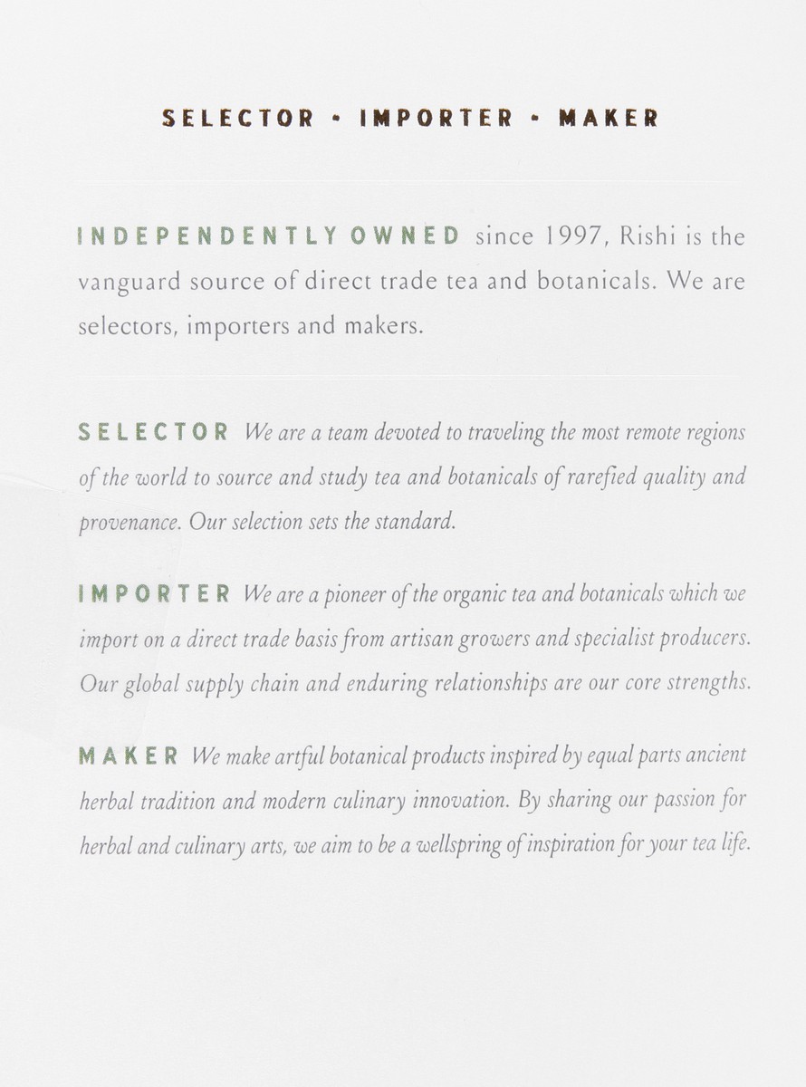 slide 11 of 12, Rishi Caffeine-Free Organic Sachets Quince Eucalyptus Tea - 15 ct, 15 ct