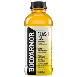 BODYARMOR Flash I.V. Tropical Punch Electrolyte Sports Drink, 20 fl oz Bottle