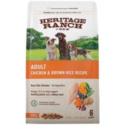 H-E-B Heritage Ranch Dry Dog Food, Chicken & Brown Rice