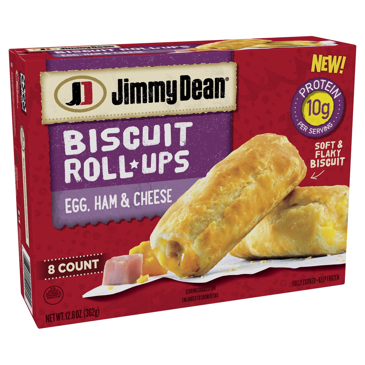 slide 2 of 8, Jimmy Dean Sandwiches/Filled Rolls/Wraps (Frozen), 8 ct