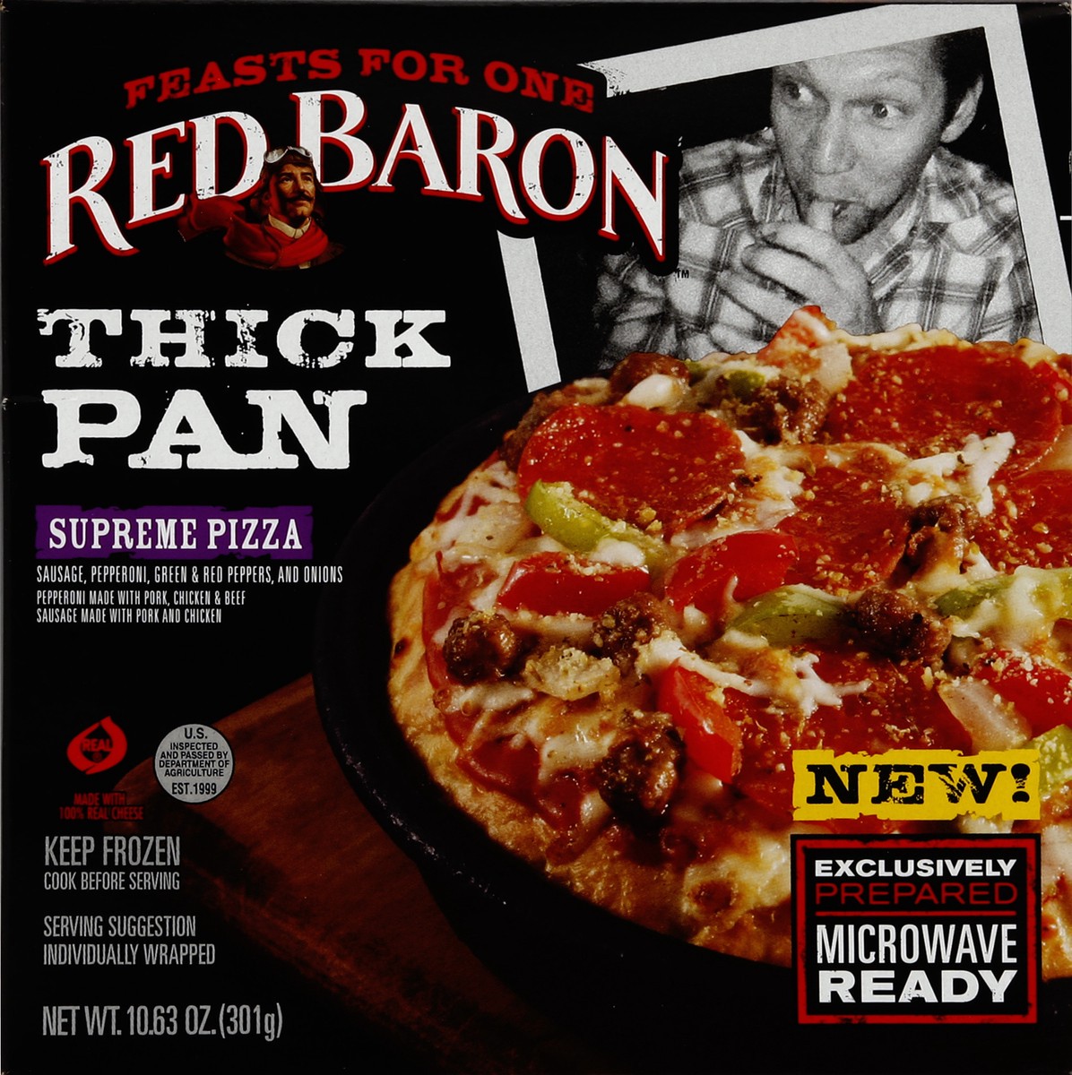 slide 2 of 4, Red Baron Pizza 10.63 oz, 10.63 oz