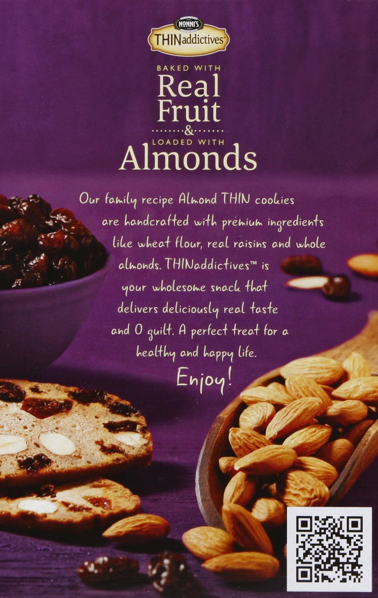 slide 6 of 6, Nonni's THINaddictives Cinnamon Raisin Almond Thin Cookies, 6 ct; 4.4 oz