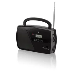Gpx Am/Fm Portable Shortwave Radio - Black