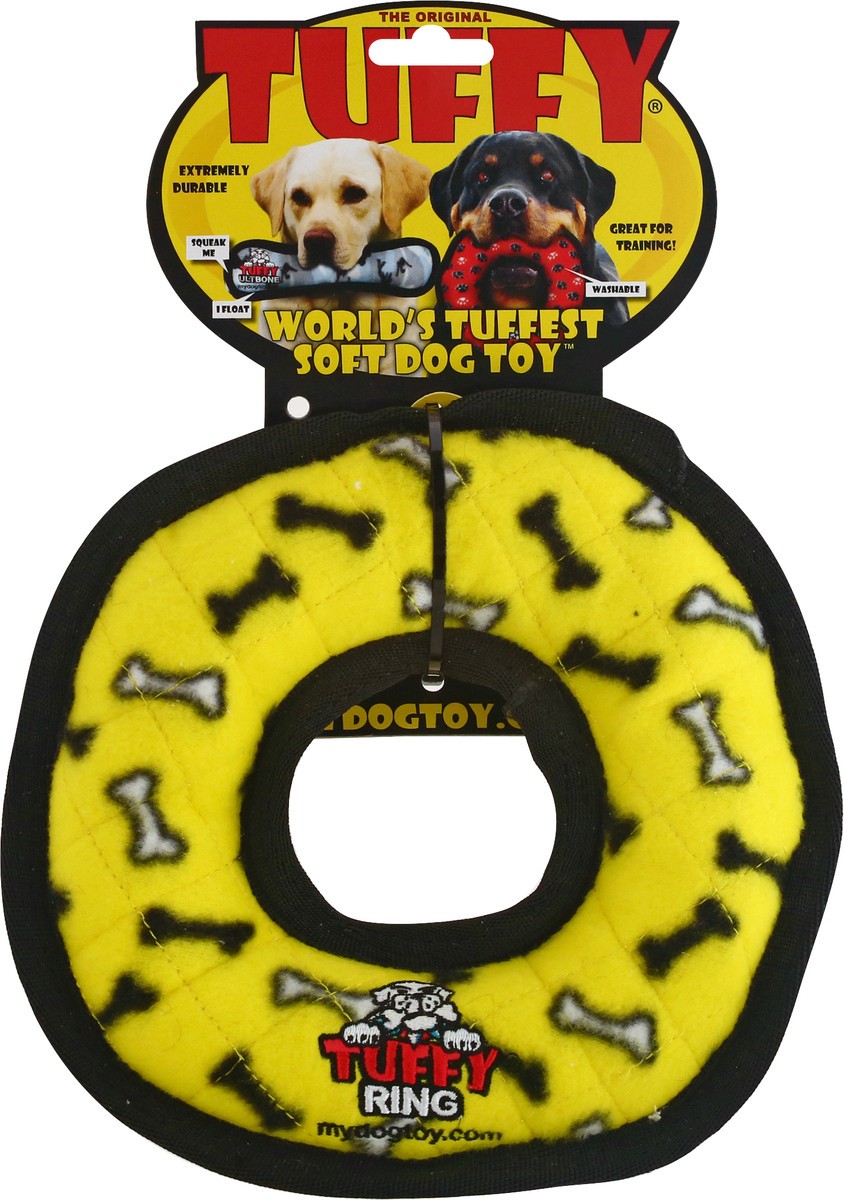 slide 5 of 11, Tuffy Tuffy Ring World's Tuffest Soft Dog Toy 1 ea, 1 ct