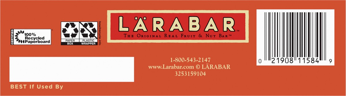 slide 5 of 12, LÄRABAR Cashew Cookie, Gluten Free Vegan Fruit & Nut Bar, 1.7 oz Bars, 8 Ct, 8 ct