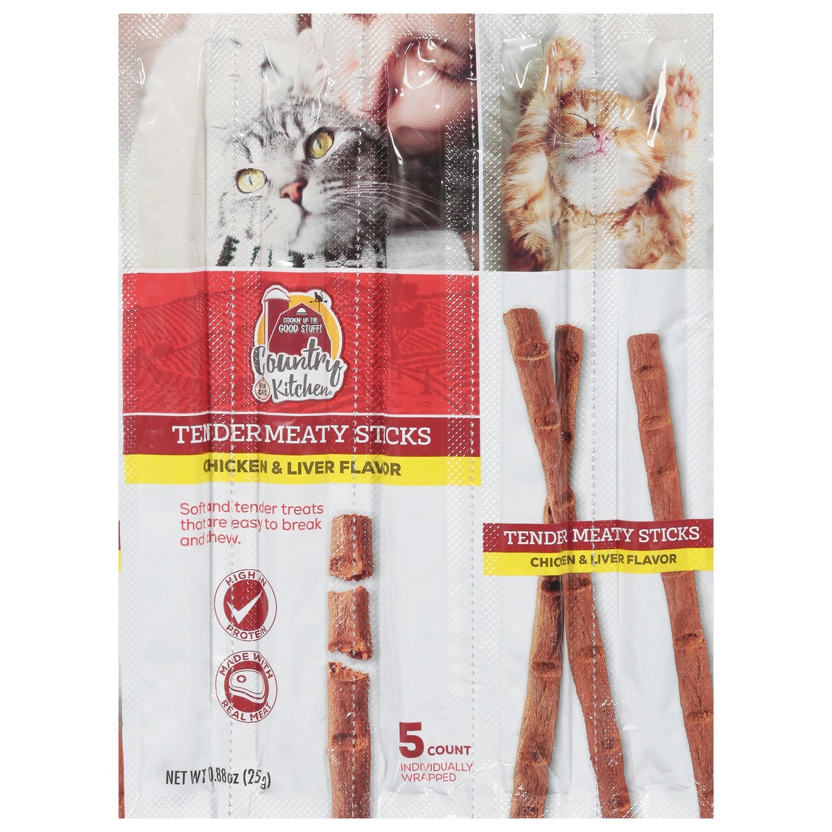 slide 11 of 14, Country Kitchen Chicken & Liver Flavor Tender Meaty Sticks 5 ea, 5 ct