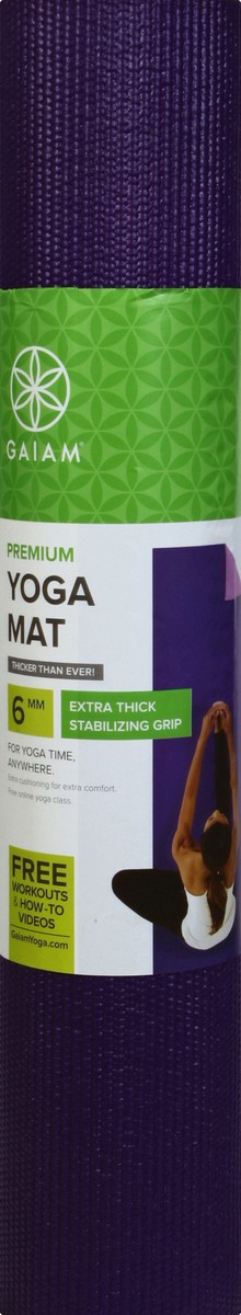 slide 2 of 2, Gaiam Premium Plum Jam 2-Color Yoga Mat (5mm), 1 ct
