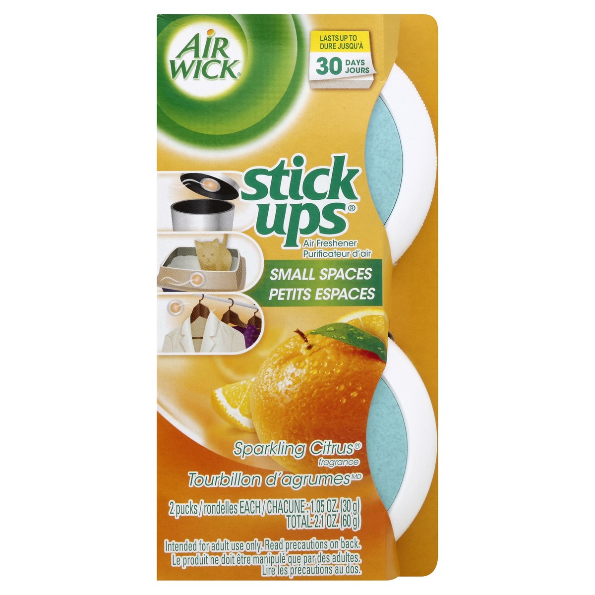 slide 3 of 3, Air Wick Airwick Citrus Stickup Air Frshener, 2 ct