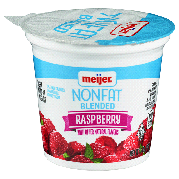 slide 1 of 1, Meijer Light Yogurt, Raspberry, 6 oz