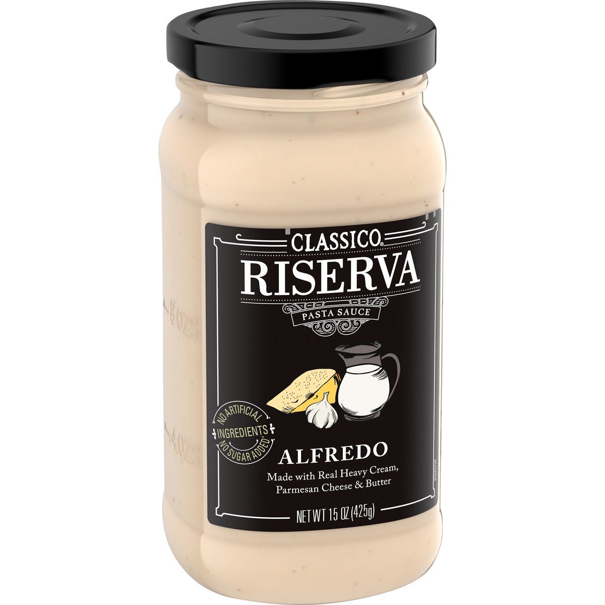 slide 11 of 14, Classico Riserva Alfredo Pasta Sauce, 15 oz Jar, 15 oz