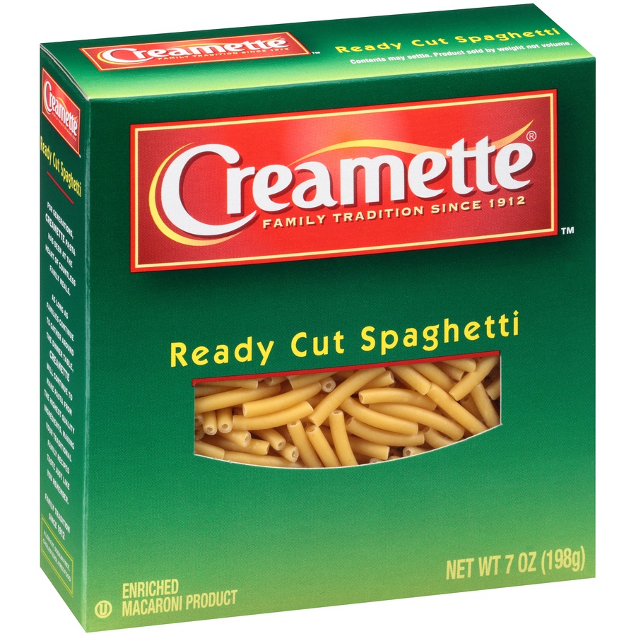 slide 2 of 8, Creamette Creamette Ready Cut Spaghetti, 7 oz