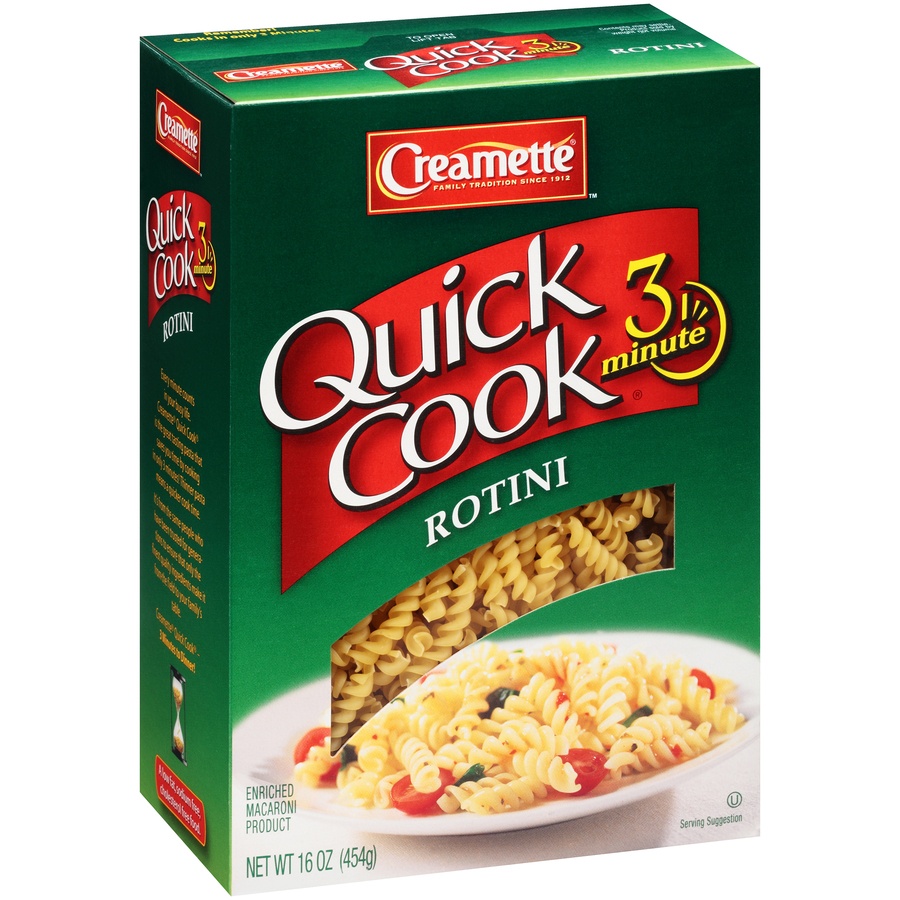 slide 2 of 8, Creamette Quick Cook Rotini, 16 oz