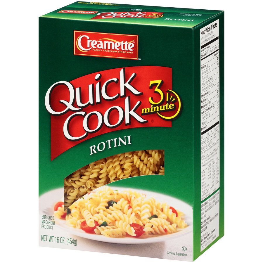 slide 3 of 8, Creamette Quick Cook Rotini, 16 oz