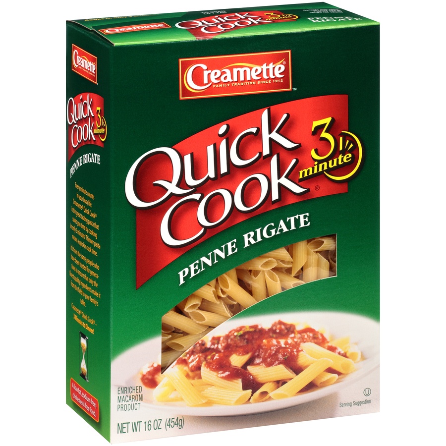 slide 2 of 8, Creamette Quick Cook Penne, 16 oz