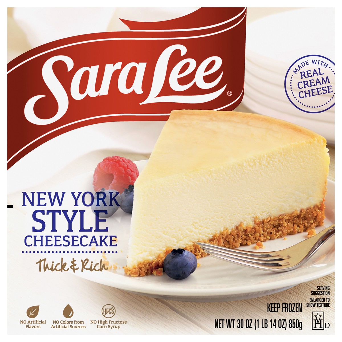 slide 1 of 11, Sara Lee New York Style Cheesecake 7" Classic 30oz, 30 oz