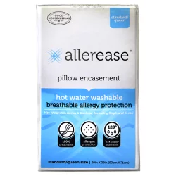 AllerEase Hot Water Washable Standard/Queen Pillow Protector