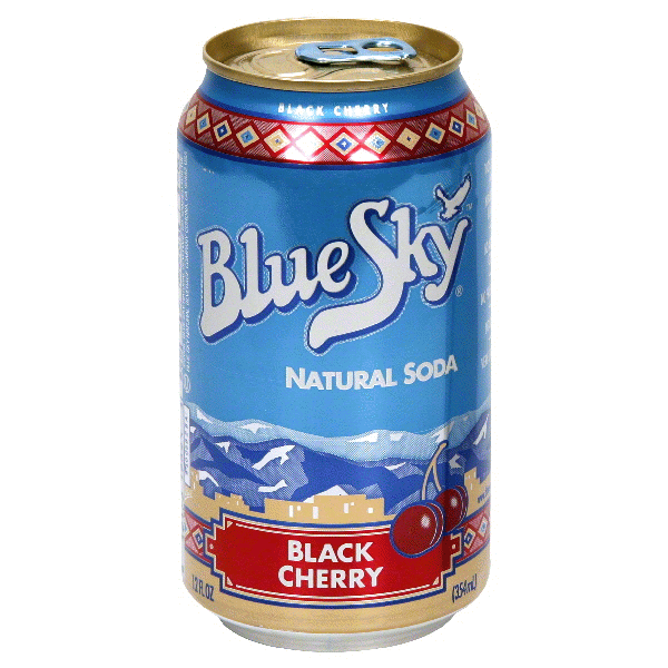 slide 1 of 1, Blue Sky Natural Black Cherry Soda, 6 ct; 12 fl oz