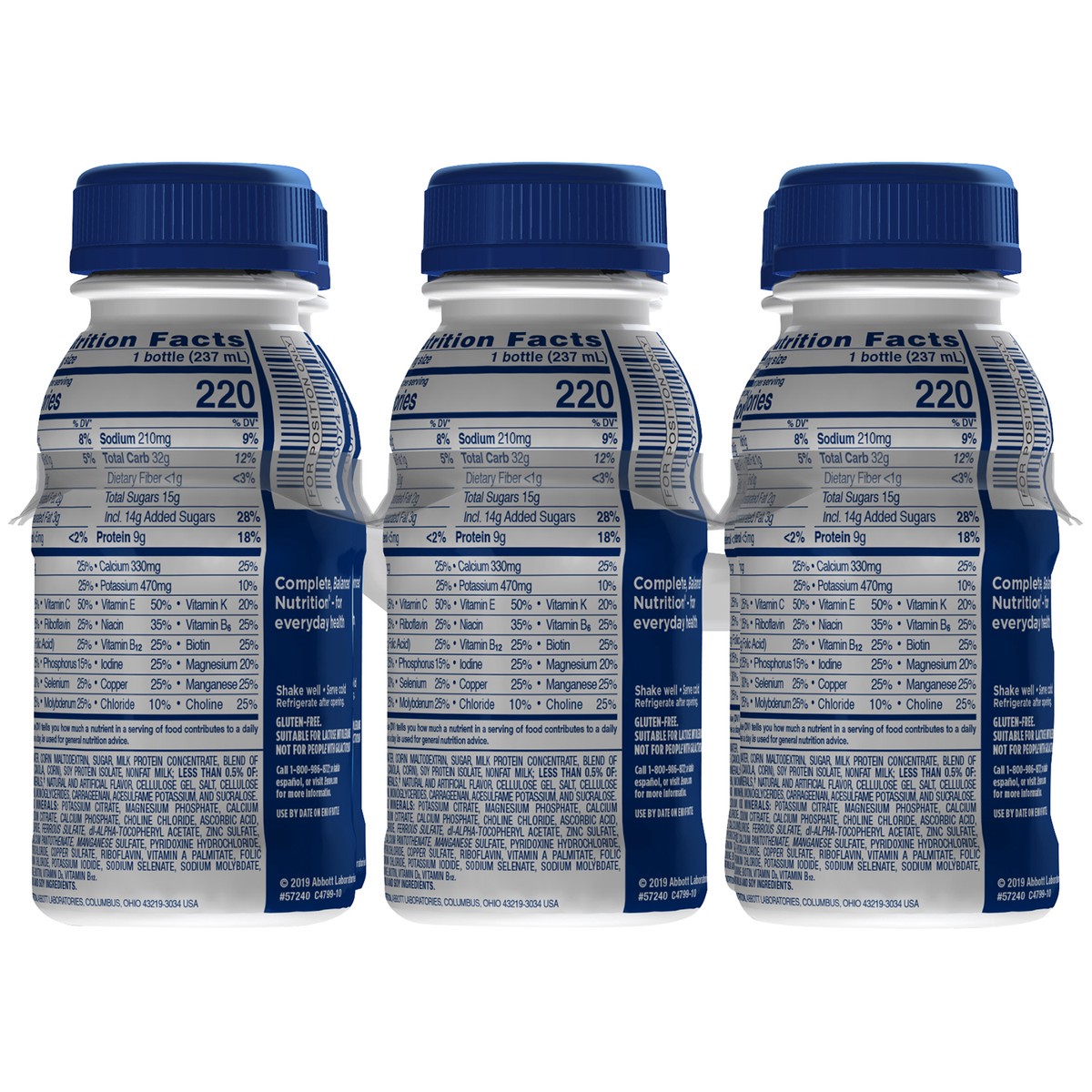 slide 6 of 8, Ensure Original Nutrition Shake with 9 grams of protein, Meal Replacement Shakes, Butter Pecan, 8 fl oz, 6 Count, 48 fl oz