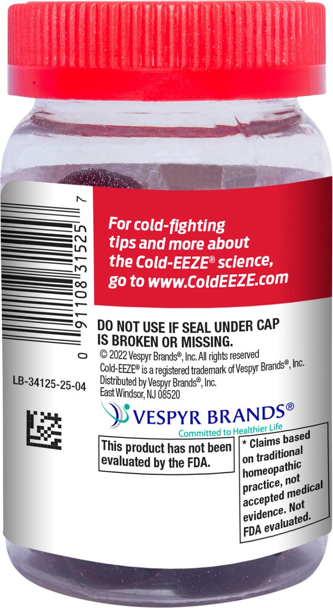 slide 3 of 6, Cold-Eeze Plus Defense Chewable Gel, 25 ct