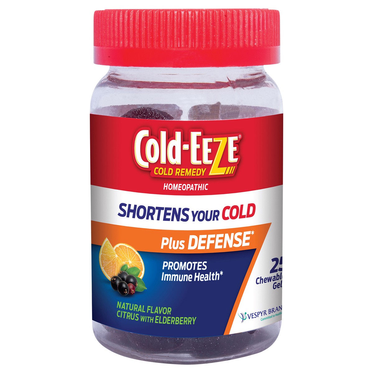 slide 1 of 6, Cold-Eeze Plus Defense Chewable Gel, 25 ct