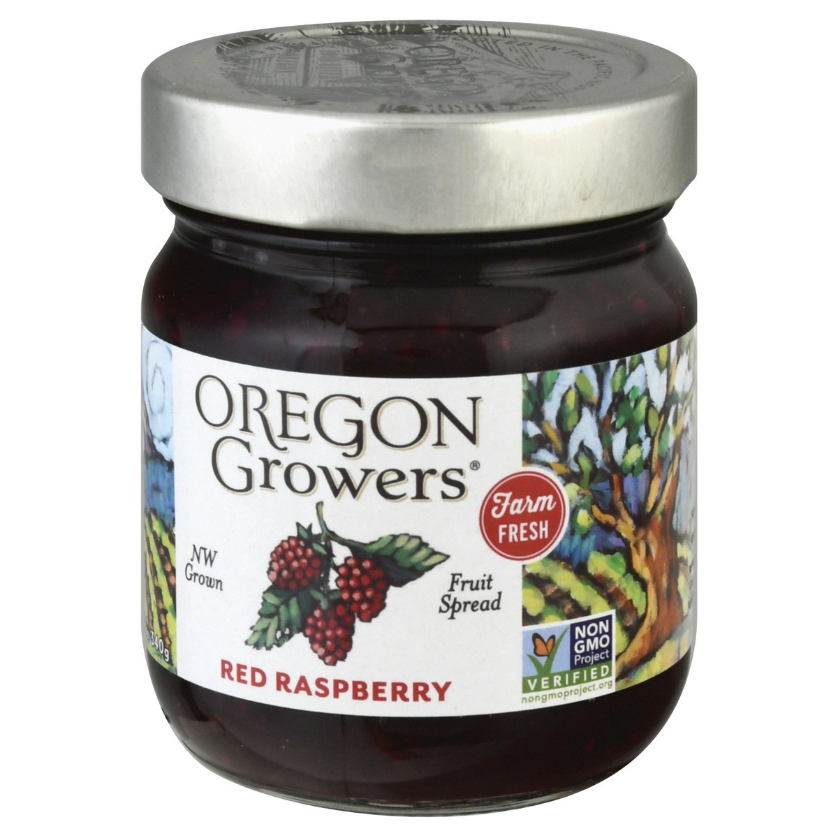 slide 6 of 9, Oregon Growers Fruit Spread Red Raspberry - 12 Oz, 12 oz