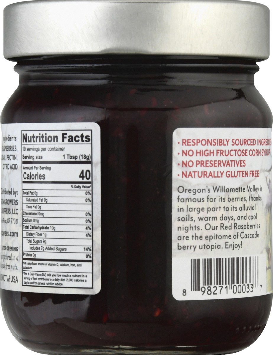 slide 3 of 9, Oregon Growers Fruit Spread Red Raspberry - 12 Oz, 12 oz