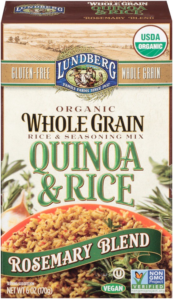 slide 1 of 8, Lundberg Organic Whole Grain Quinoa & Rice with Rosemary Blend, 6 oz