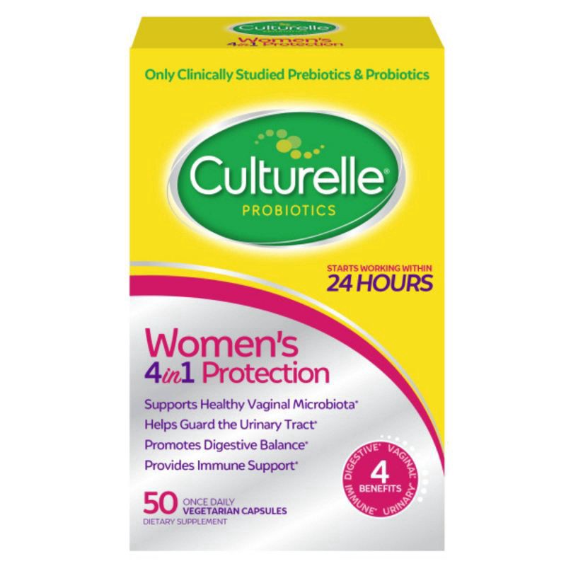 slide 1 of 9, Culturelle Women's 4-in-1 Protection for Vaginal, Digestive and Immune Health - 50ct, 50 ct