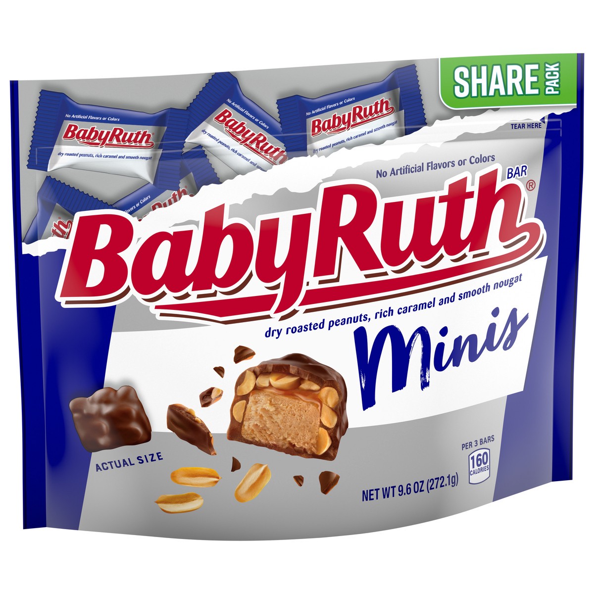 slide 6 of 11, Baby Ruth Minis Candy Bars Share Pack 9.6 oz, 9.6 oz