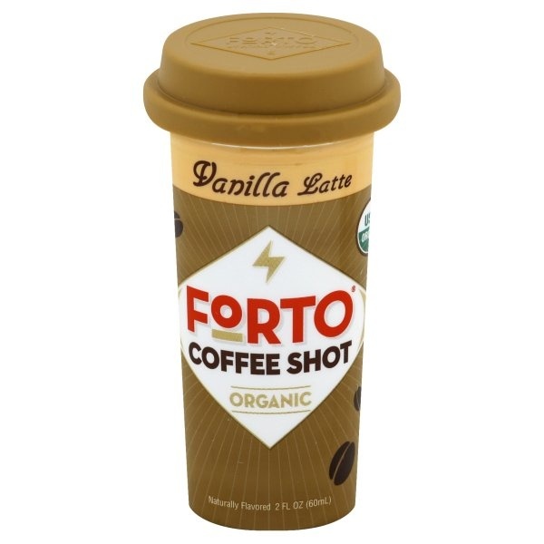 slide 1 of 1, Forto Coffee Shot, Organic, Vanilla Latte, 2 oz