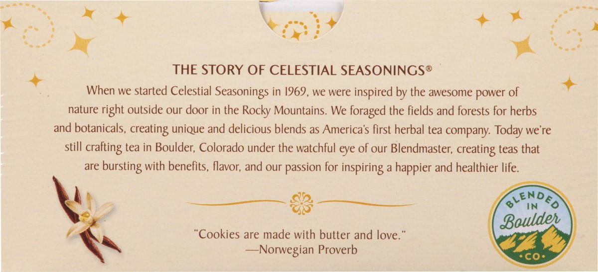 slide 6 of 10, Celestial Seasonings Caffeine Free Holiday Tea Bags Sugar Cookie Sleigh Ride Herbal Tea 18 ea, 18 ct